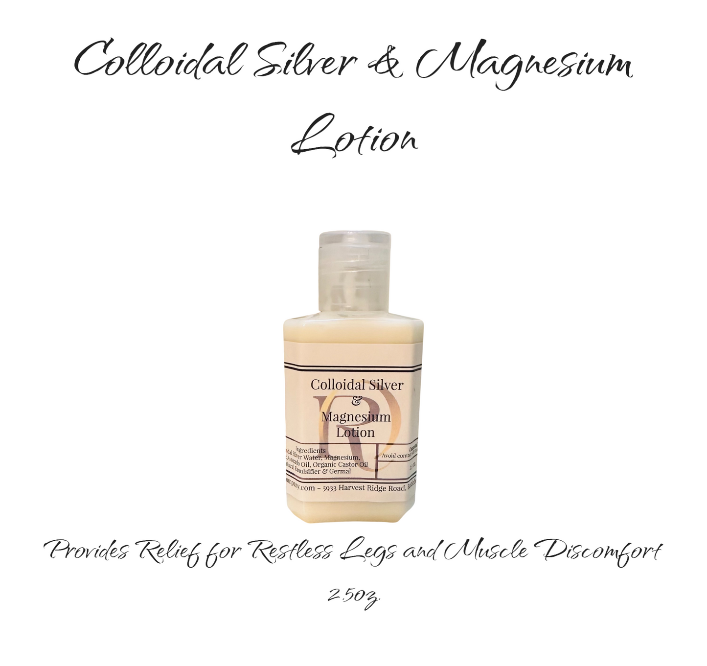 Colloidal Silver & Magnesium Lotion