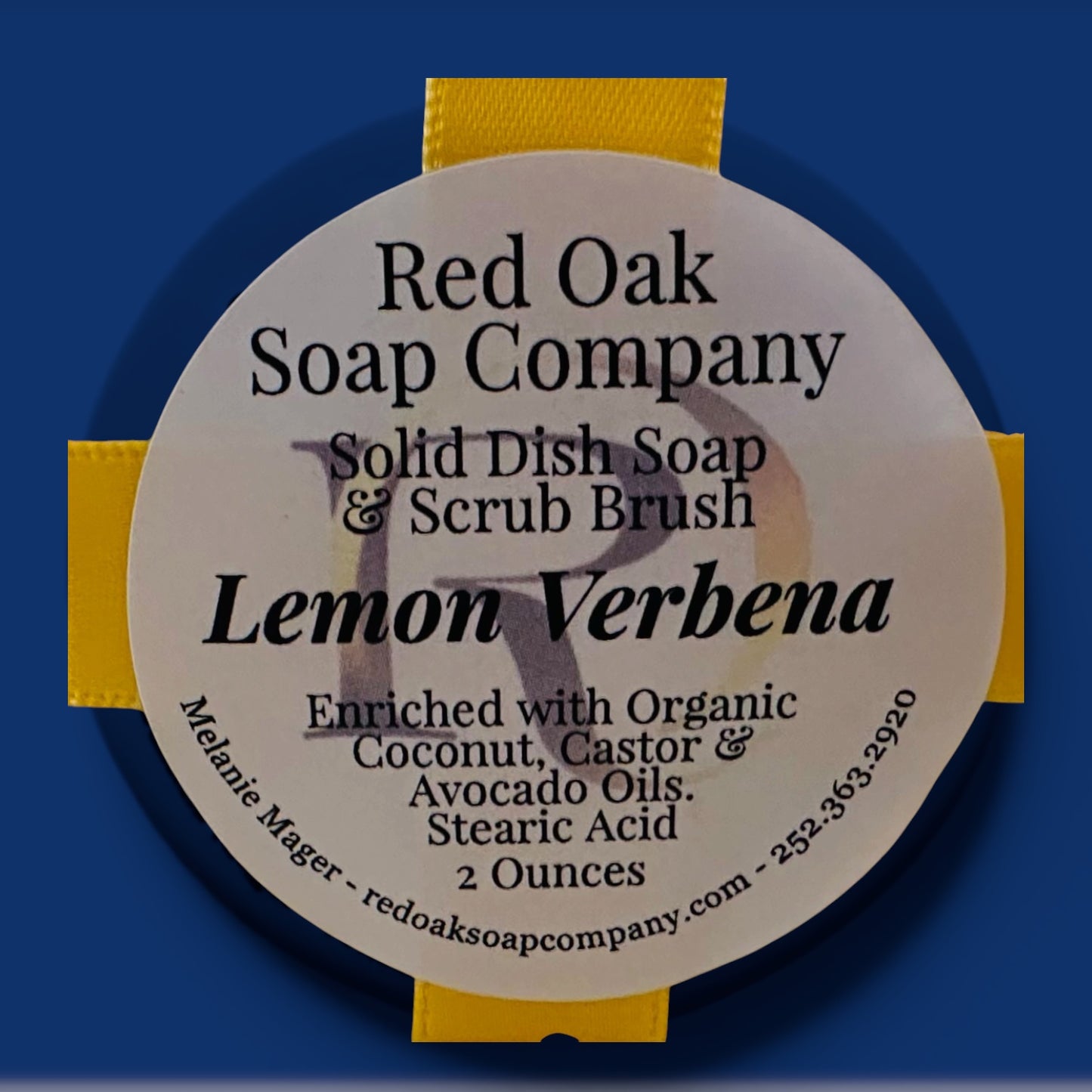 Lemon Verbena Solid Dish Soap & Brush