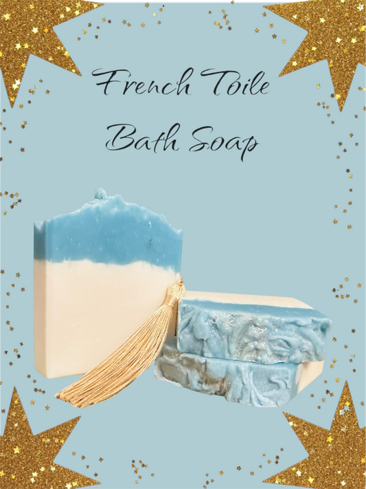 French Toile Bath Soap